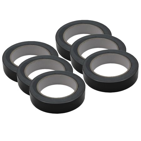 MARTIN SPORTS Floor Marking Tape, Black, PK6 FT136BLACK